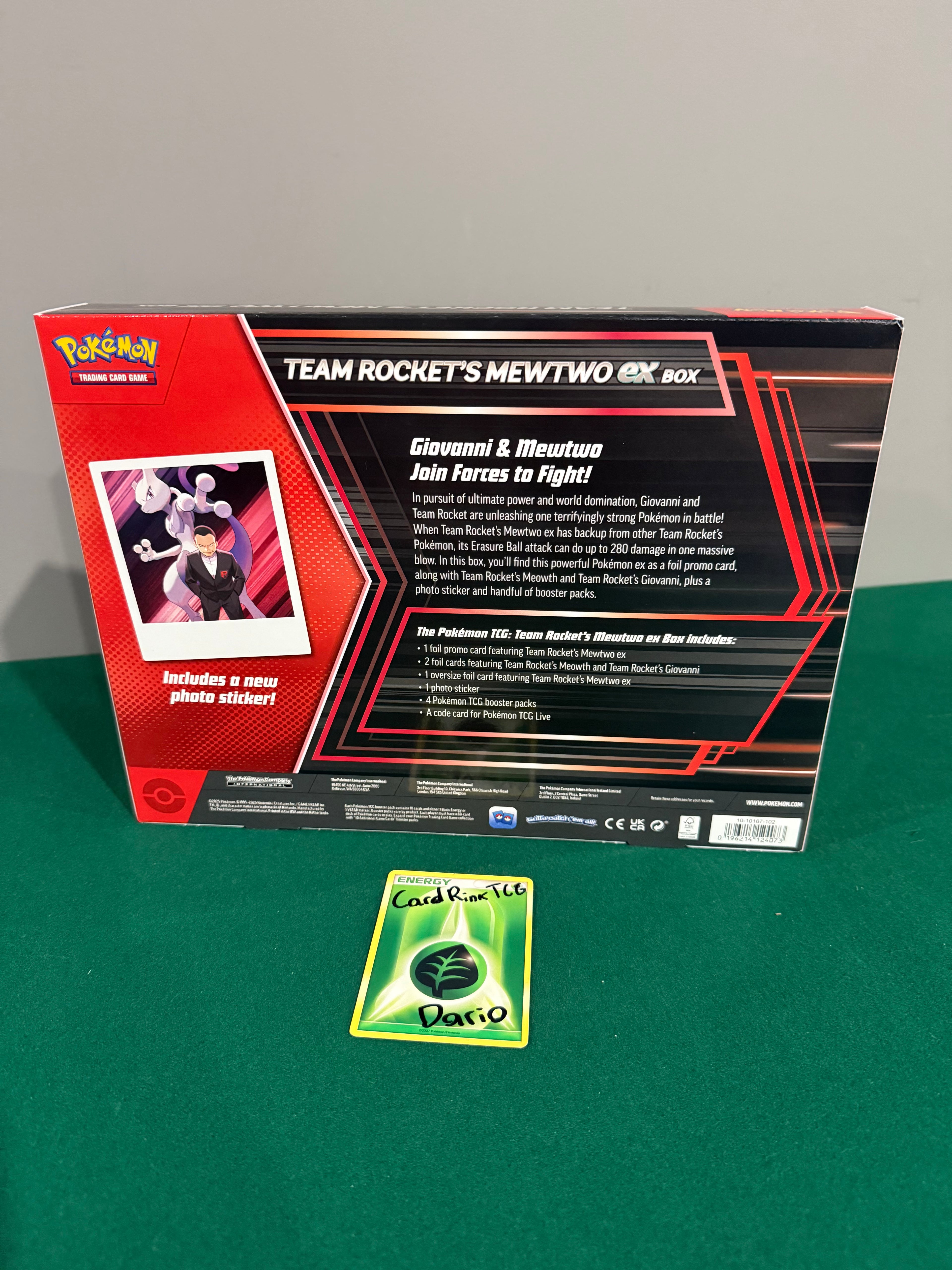 Pokémon TCG: Team Rocket’s Mewtwo ex Box