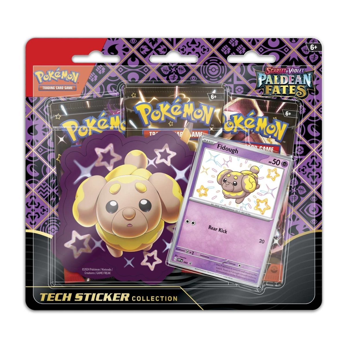 Pokémon TCG: Scarlet & Violet - Paldean Fates Tech Sticker Collection (Shiny Fidough)