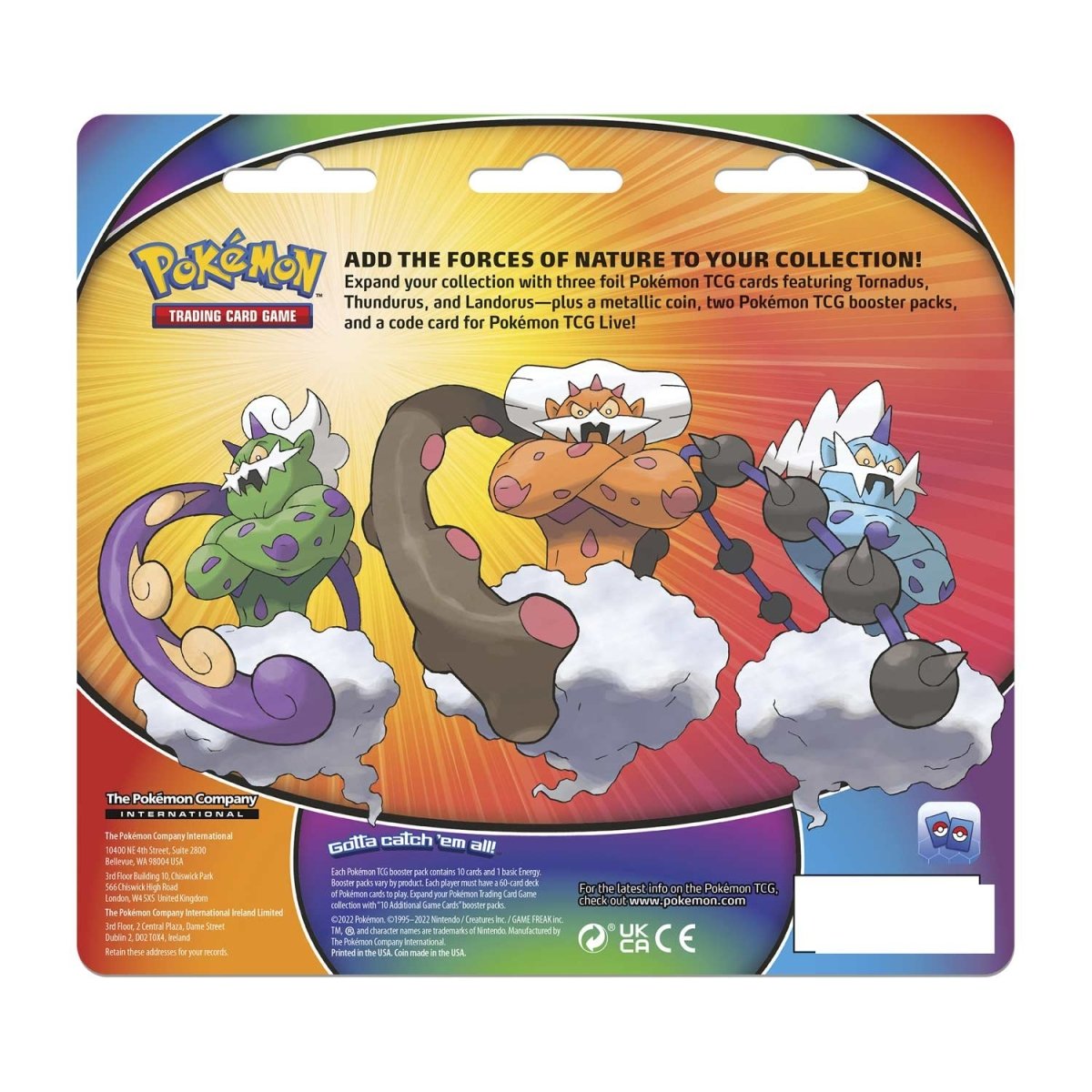 Pokémon TCG: Tornadus, Thundurus & Landorus Cards with 2 Booster Packs & Coin